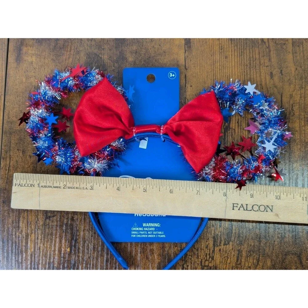 Disney Minnie Mouse Ears Americana Collection July 4th  New